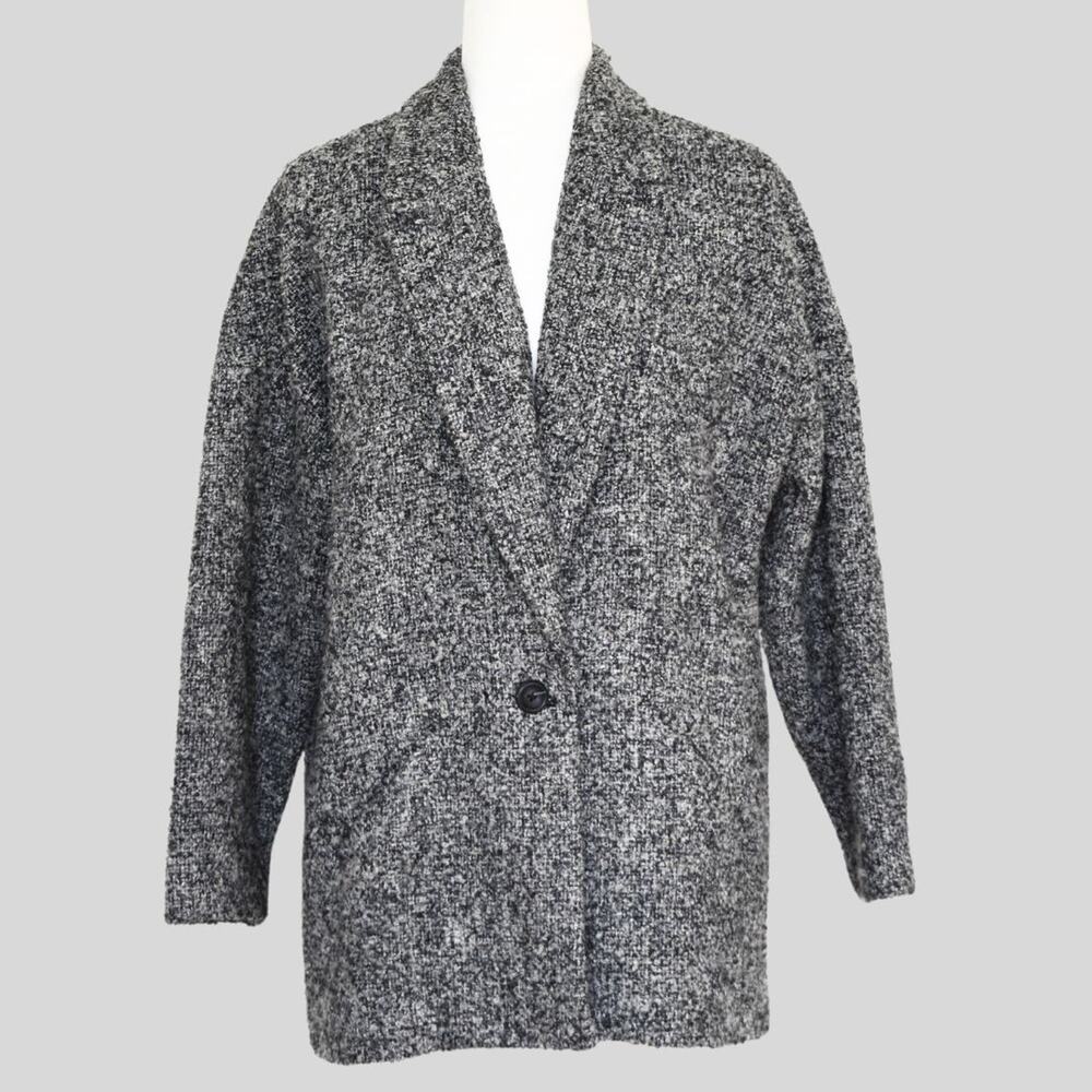 GAP Women's Single Button Boucle Blazer/Coat Size M